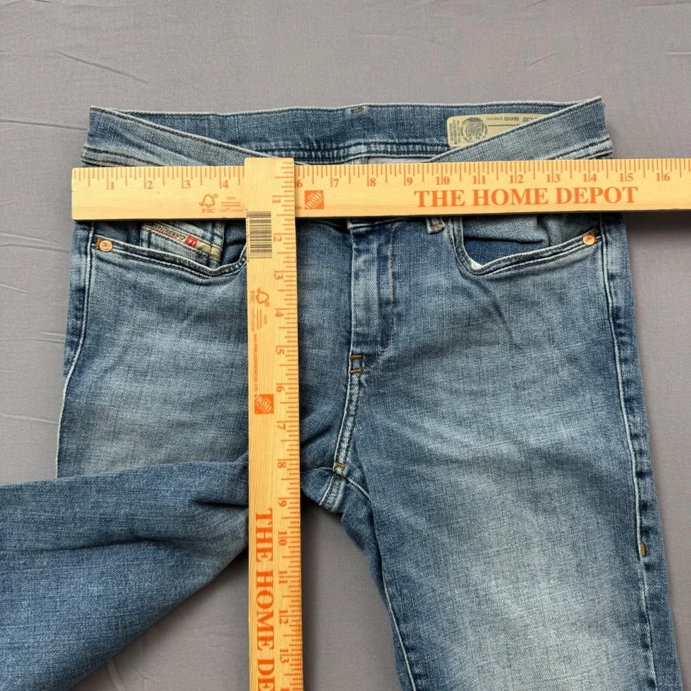 Diesel Lowleeh Slim Bootcut Jeans Blue Faded Low Waist W28 L32 084VD‎ Stretch